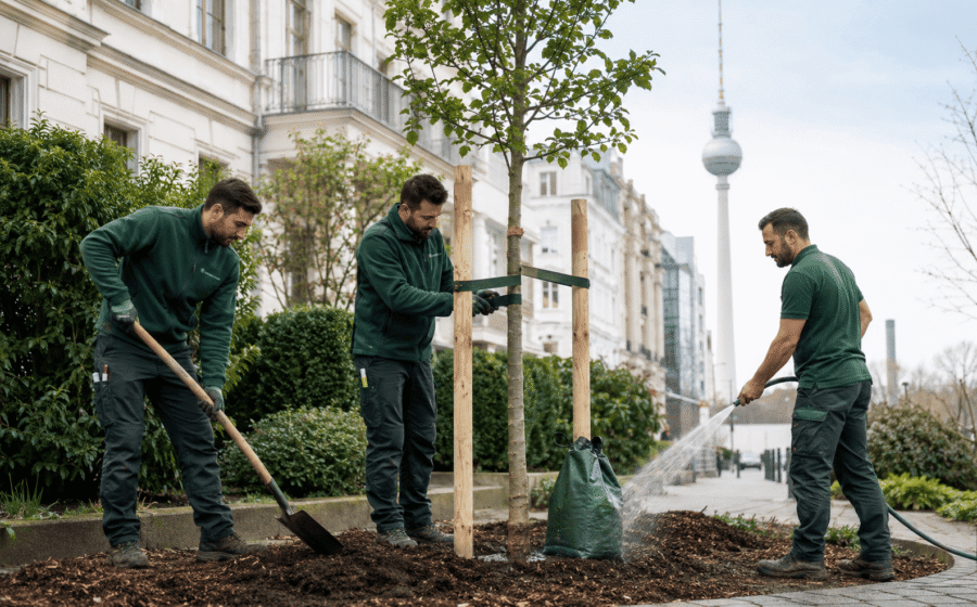 Neupflanzung mit Wurzelballen