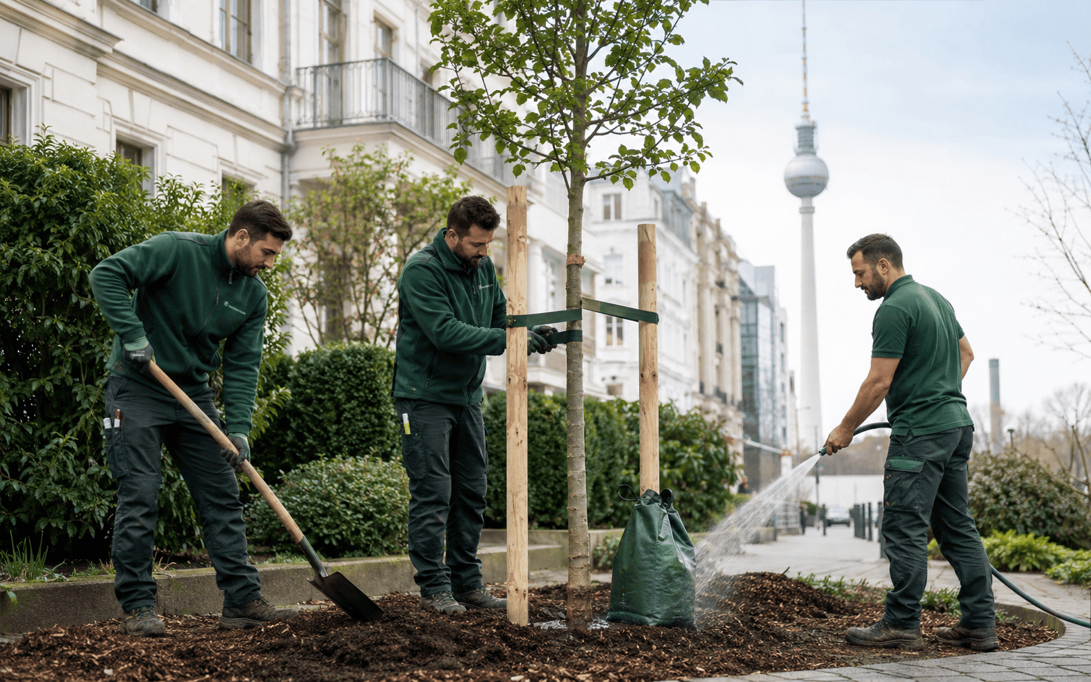 Neupflanzung mit Wurzelballen