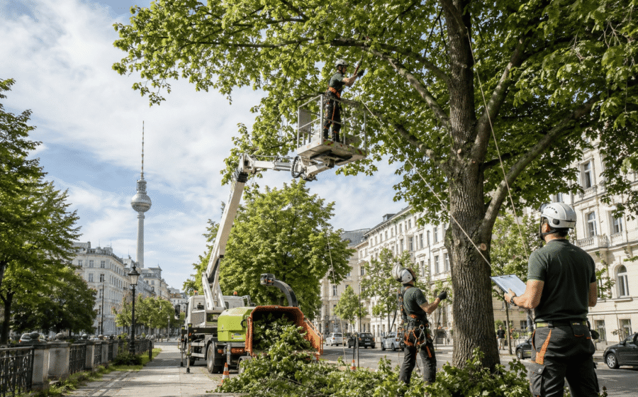 Kronenpflege am Altbaum, Seilklettertechnik